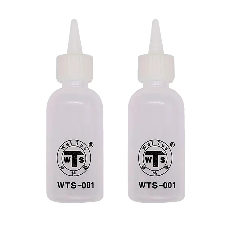 2pcs 50ml Needle Tip Plastic Rosin Bottle Cleaning Liquid Flux Alcohol Oil Dispenser Plastic Hand Bottle Cleaner DIY RepairTools