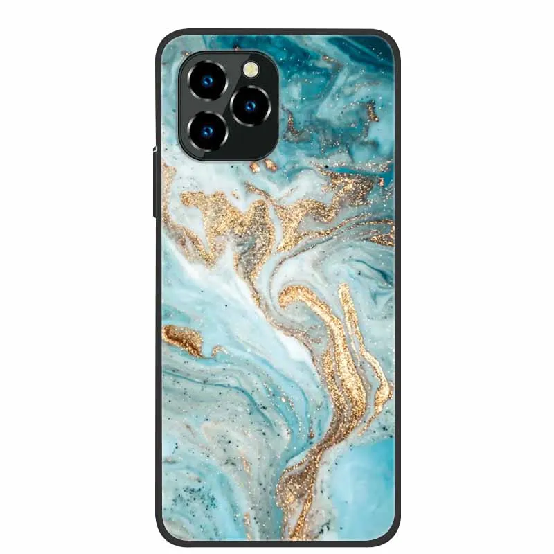 Coque pour Oukitel C61 Pro (6.88) avec 2 Pièces Verre Trempé, Silicone TPU Etui Housse Case -Noir - Téléphonie
