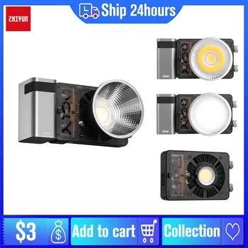 Zhiyun MOLUS X100 LED 비디오 조명, 사진 스튜디오 비디오 유튜브 야외 촬영용 연속 필 라이트