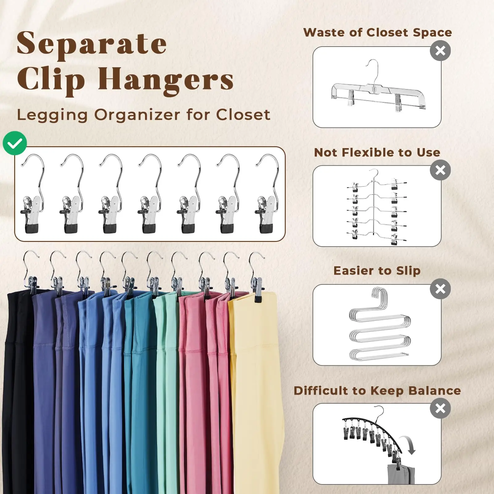 Stainless Steel Clothespin Clips Laundry Hanging Hooks Clip Multipurpose Boot Organizer Portable Home Storage Hangers 10pcs