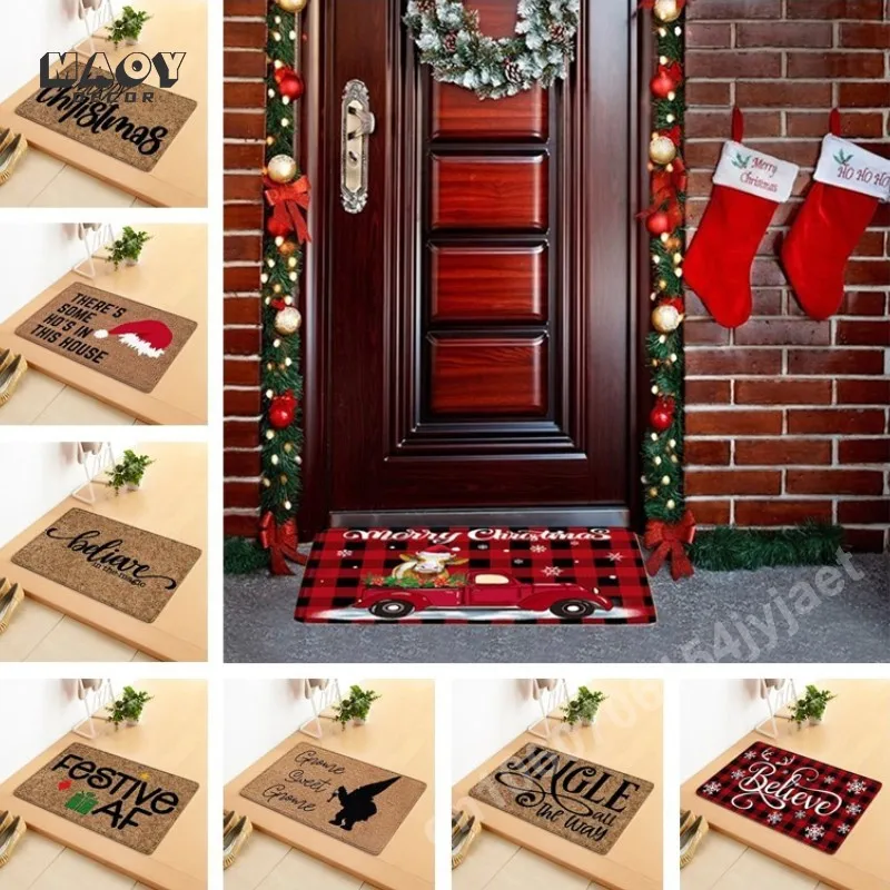 MERRY AF Doormat / Front Porch Decor / Christmas Doormat / 