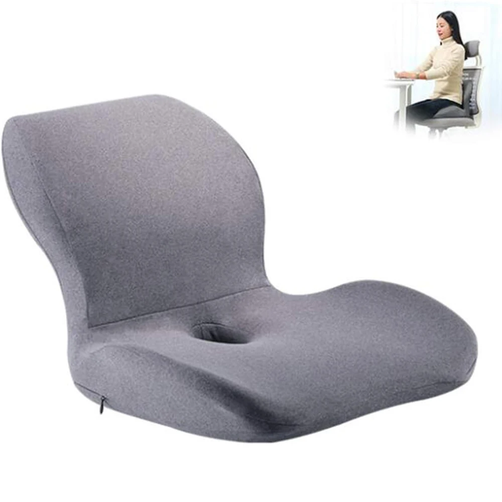 Buy Memory Foam Coccyx Seat Cushion Lumbar Support Pillow For