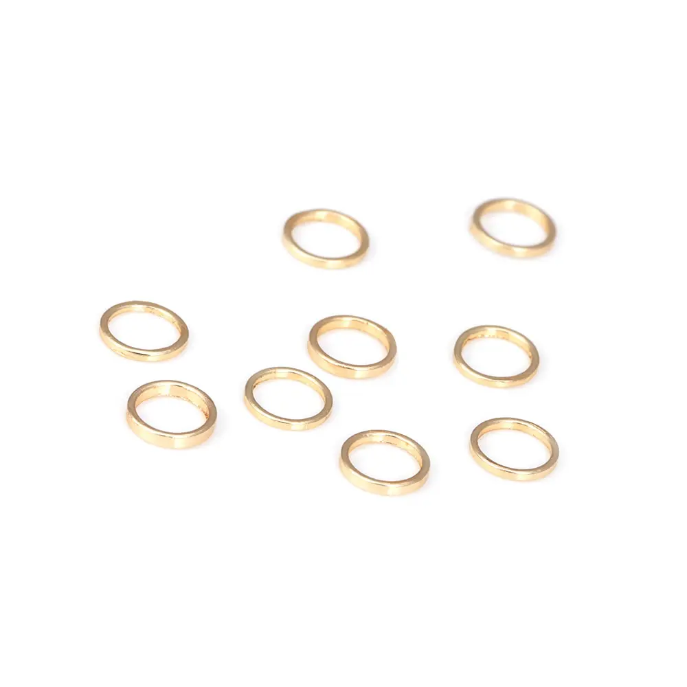 Gold & Silver Brass Round Closed Jump Rings for Jewelry Making - Assorted Sizes