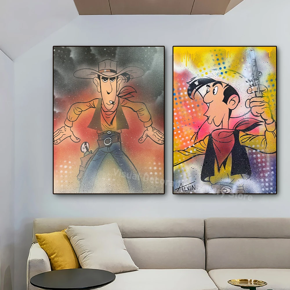 

Modern Cartoon Characters Decorative Wall Art Canvas Paintings Printmakings Living Room Home Decoration Printed Children's Gifts