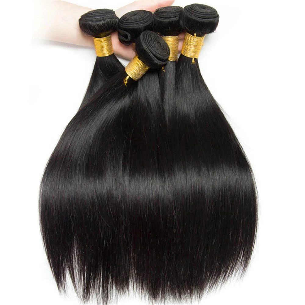 Brazilian Straight Hair Bundles 1/3/4 Pcs 100% Unprocessed Human Hair Straight Bundles Human Extensions For Black Women