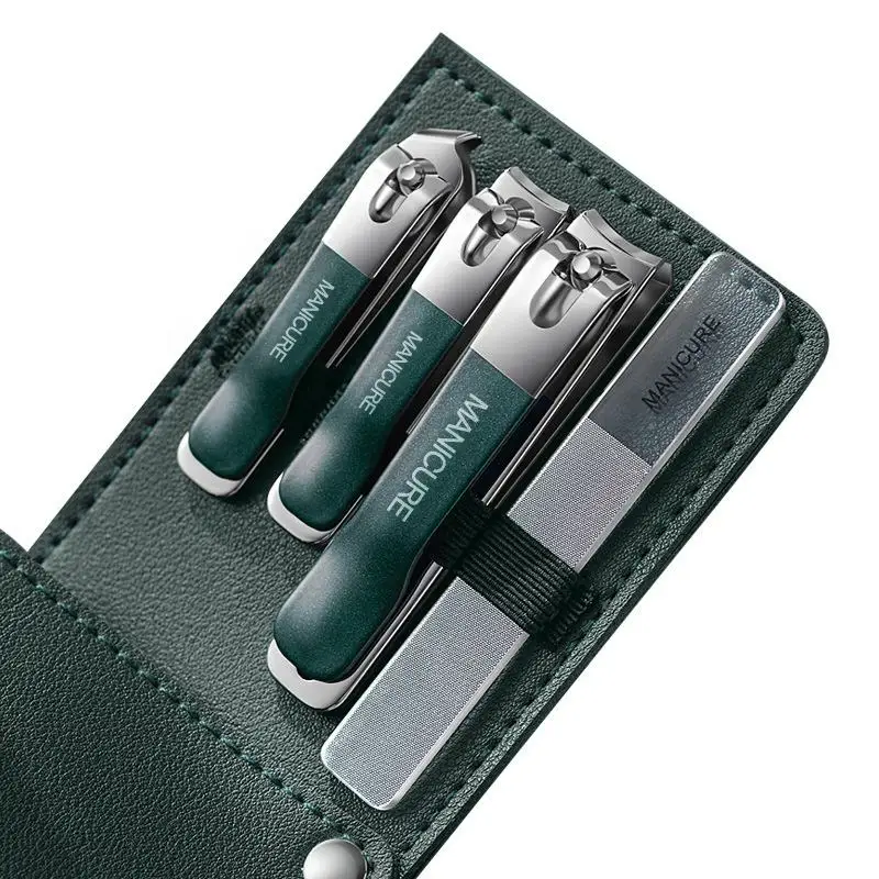 4Pcs Nail Clipper Set Portable Stainless Steel Pedicure Professional Beauty Manicure Complete Set