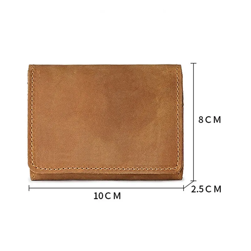Vintage Crazy Horse Leather Credit Card Holder Wallet Mens Real Cowhide Slim ID VIP Business Cards Small Change Coins Purses Wallet Card Holder Leather Wallet Coin Purse Wallet Credit Card Wallet Credit Card Holder Card Holder Card Wallet Business Card Holder Id Card Holder Document Card Wallet Wallet Card Bag