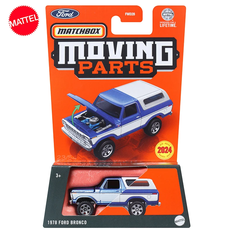 

Оригинальный Mattel Matchbox Car 1/64 переработанные металлические подвижные детали Ford Bronco игрушечные модели автомобилей для мальчиков коллекция подарок на день рождения