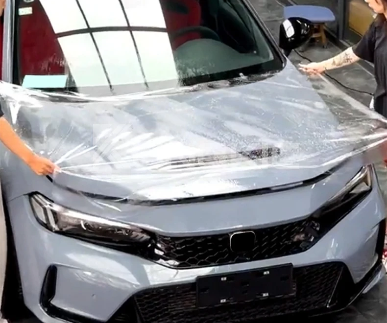 Autoscheinwerfer-Schutzfolie für Honda Civic Type R 2023 2024 2025 Rückspiegel A- und B-Säulen Schutzfolie TPU Transparente Folien Zubehör – Detail 3