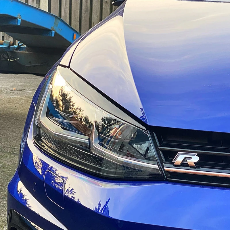 Für golf mk7 gti gtd gte golf mk7 r-line r mk7 tdi tsi mpi 2016-2019 autos chein werfer augenbrauen Augenlider decken 3d aufkleber verkleidungen ab – Detail 1