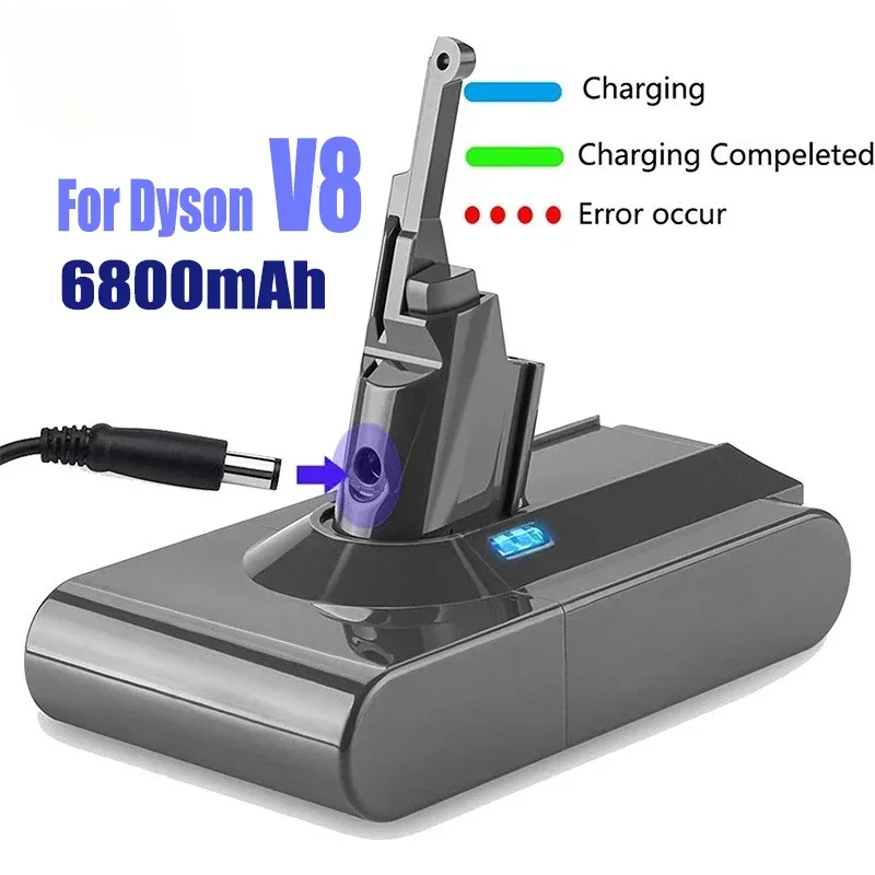 Batteria Di Ricambio Per Contenitore Power Bank Originale Da 21.6 V Per Aspirapolvere Portatile Dyson V8 Absolute Lifepo4 Battery 12800Ah