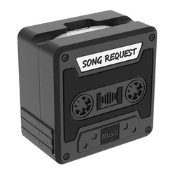 3D Retro Cassette Silicone Earbud Case Cover with Carabiner - Cute Protective Design - Galaxy Buds 2 Pro (Black)