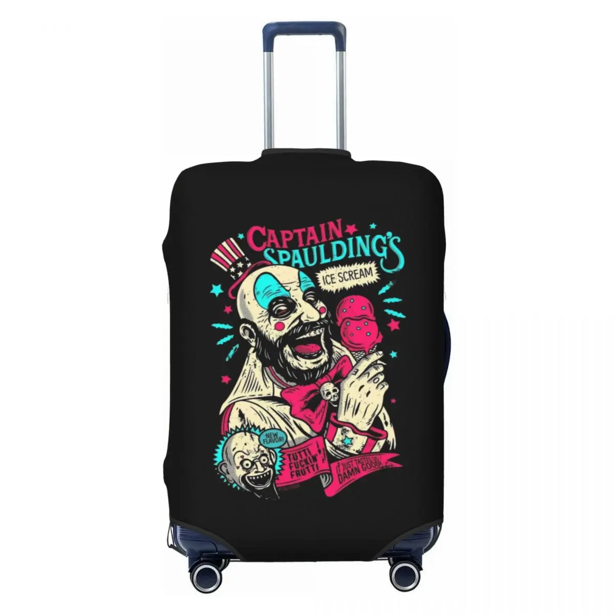 

Captain Spaulding Suitcase Cover Washable Horror Film House of 1000 Corpses Luggage Covers Protector for 18-32 inch