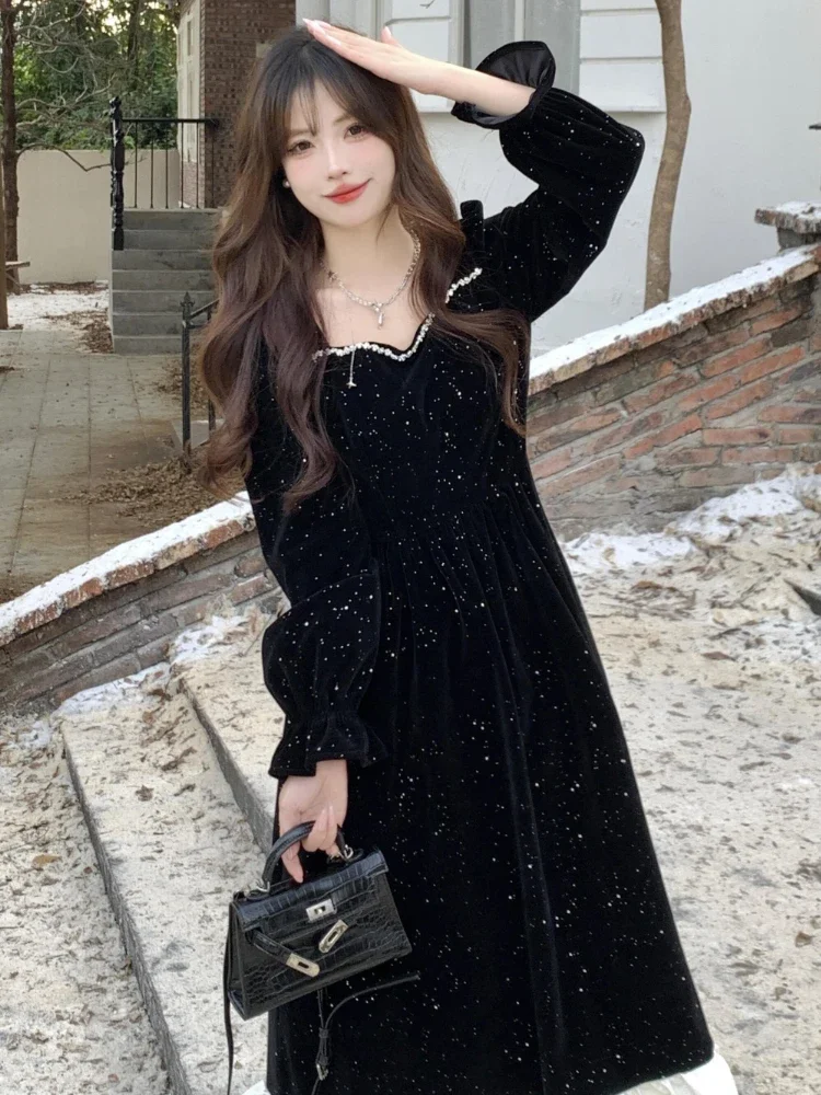 Randy エレガントファージャケットワンピース Off shoulder fur sleeve dress – Randy