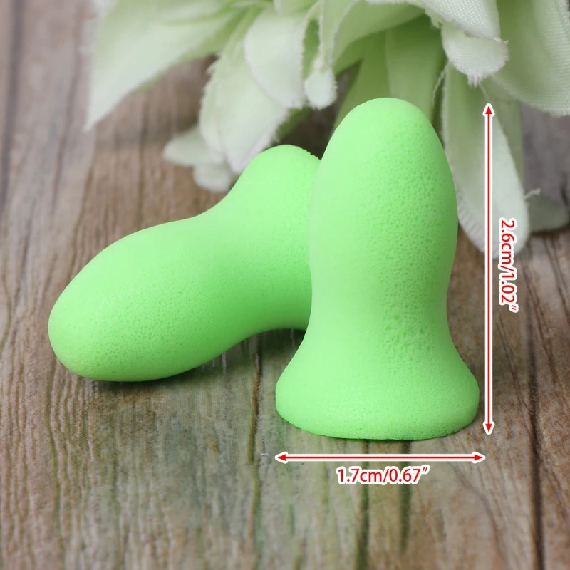 1 Pair Soft Foam Ear Plugs Tapered Travel Sleep Noise Prevention Earplugs Drop Shipping