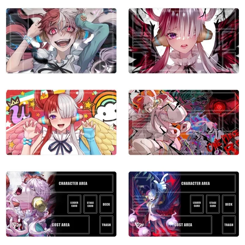 

One Piece Diy Uta Card Pad Opcg Single Person Series Rubber Action Toy Figures Game Collection Dueling Disc Mat with Storage Bag