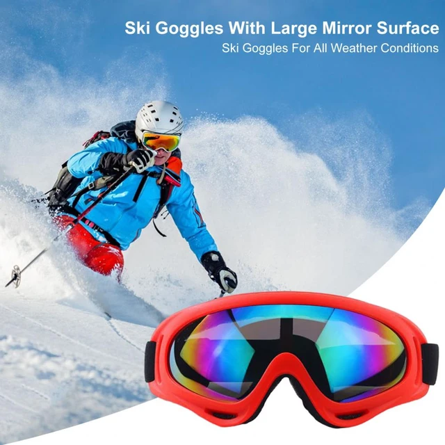 1 Set Ski Goggles Long-lasting Clear Vision Skiing Sunglasses Eyewear  Shock-resistant Design Anti-fog Goggles for Men Women