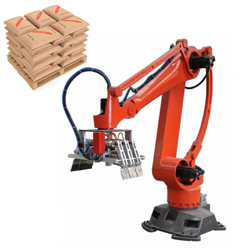 Palletizzatore robot con sistema robotico di palletizzazione personalizzato per l'integrazione automatica del trasportatore dei cartoni