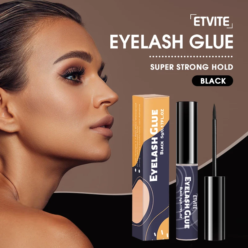 

Lash Glue Korean Black Glue Long Lasting Lash Glue Waterproof for Individual Cluster Lashes Glue Latex Free