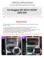 Hizpo 6115 autoradio pour Peugeot 307 307CC 307SW 2002 - 2013 sans fil CarPlay Android Auto systèmes intelligents No 2 din 2din DVD 3