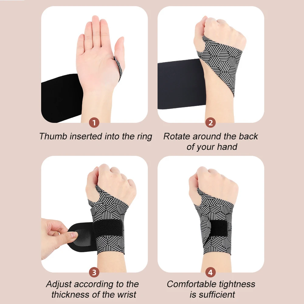 Wrist Brace 1Pcs Ultra Thin Sport Wrist Thumb Compression Wraps Carpal Tunnel Adjustable Support Band Sprains
