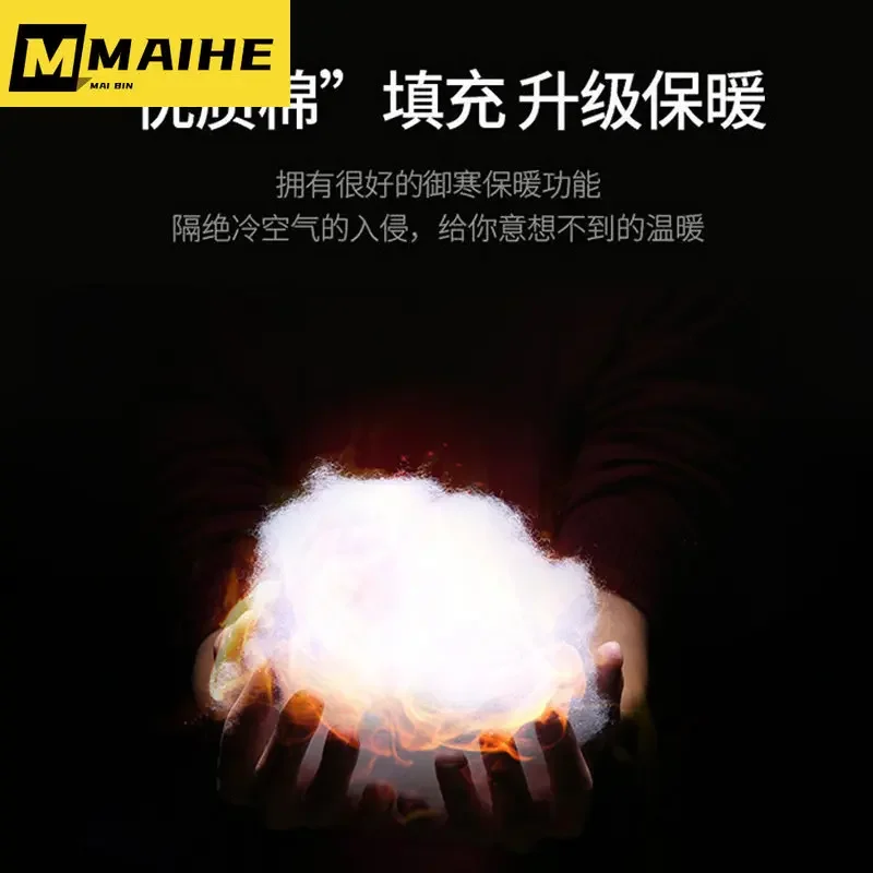 Hawaifish brand parka men 2021 new autumn and winter casual men's cotton-padded clothes high quality stand-up collar jacket