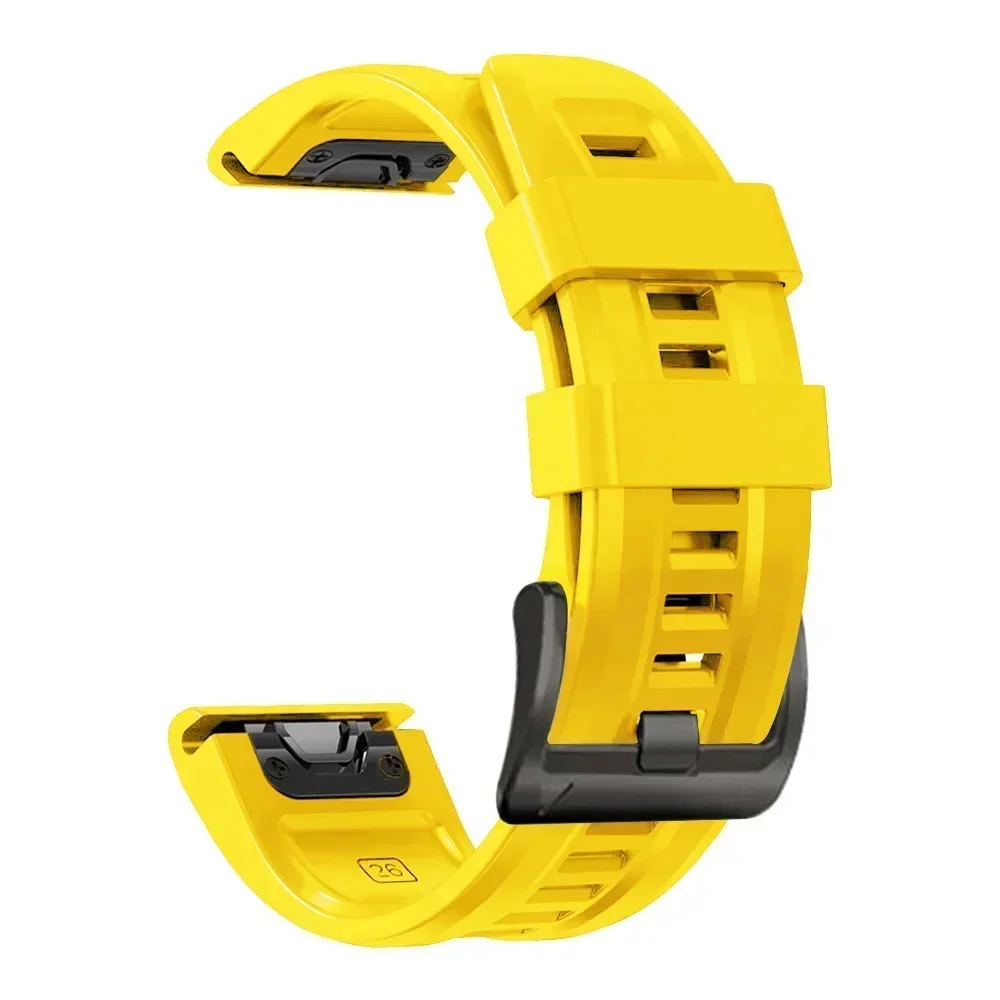 Enhanced Silicone QuickFit Strap - 26mm 22mm Adjustable Watch Band Bracelet