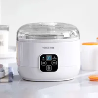 1L Electric Yogurt Maker Machine Automatic 3 in 1 Natto Rice Wine Machine Stainless Steel Liner DIY Yogurt Tools For Home 220V 1