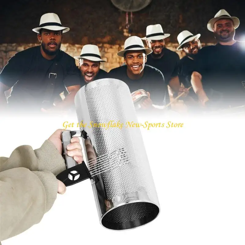 E56d Metal Guiro Instrument mit Schaberprofi Percussion Instrument Band Musical Guiro Training Tool Guiro Shaker – Detail 1