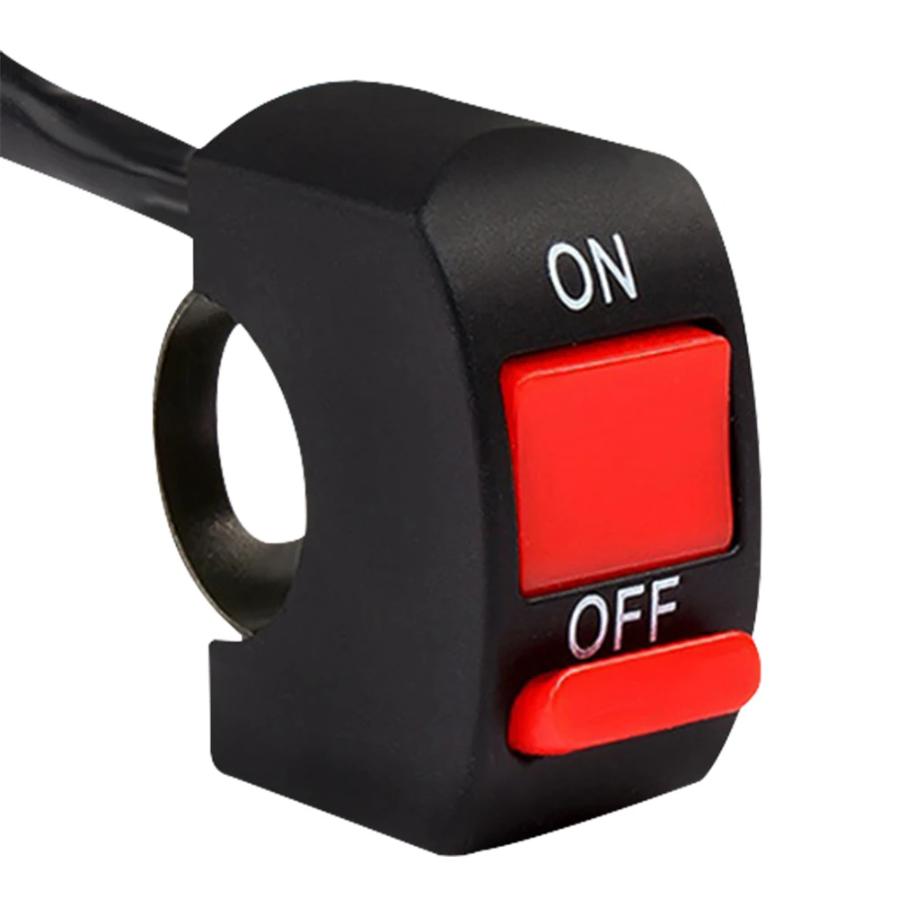 

Универсальный Выключатель на руль мотоцикла, 12 В/10 А, кнопка включения и выключения, модификация светодиодной фары, 2-проводные переключатели