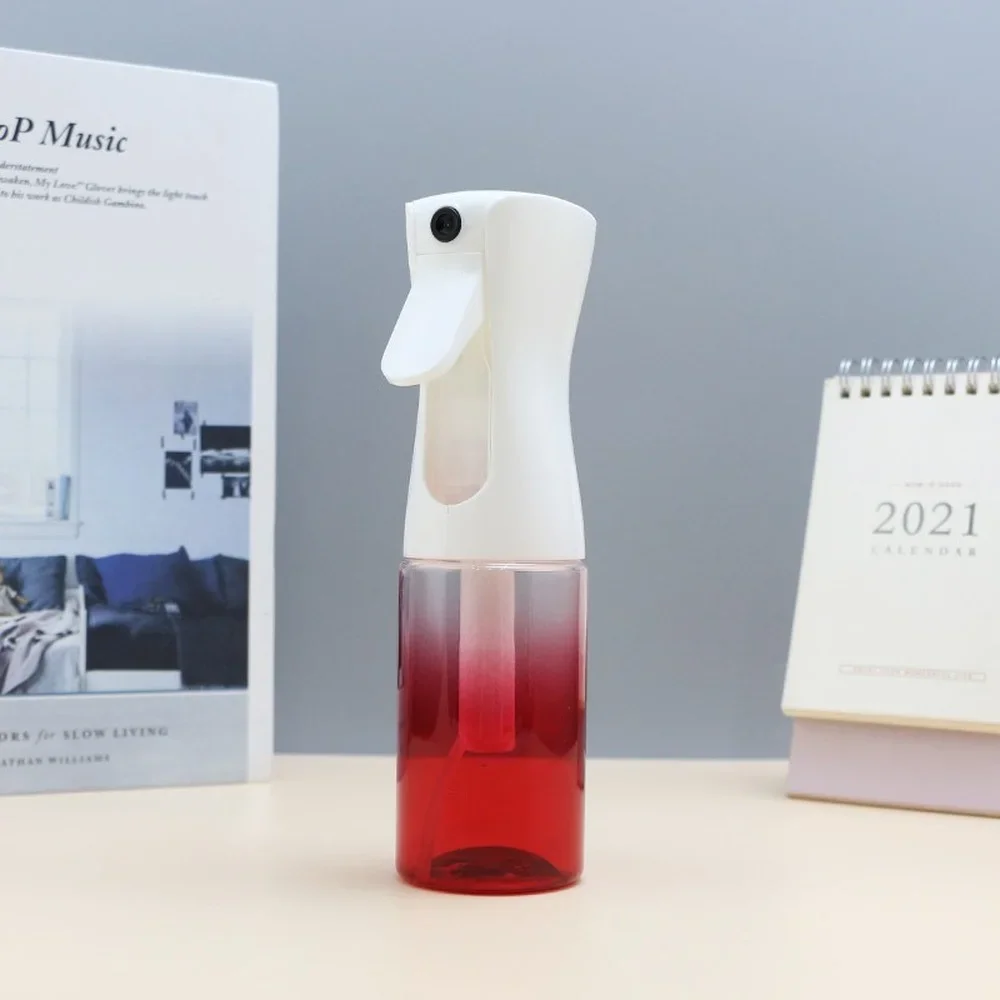 헤어 고압 스프레이 병, 연속 스프레이, 헤어 스타일리스트 자동 물뿌리개, 200ml