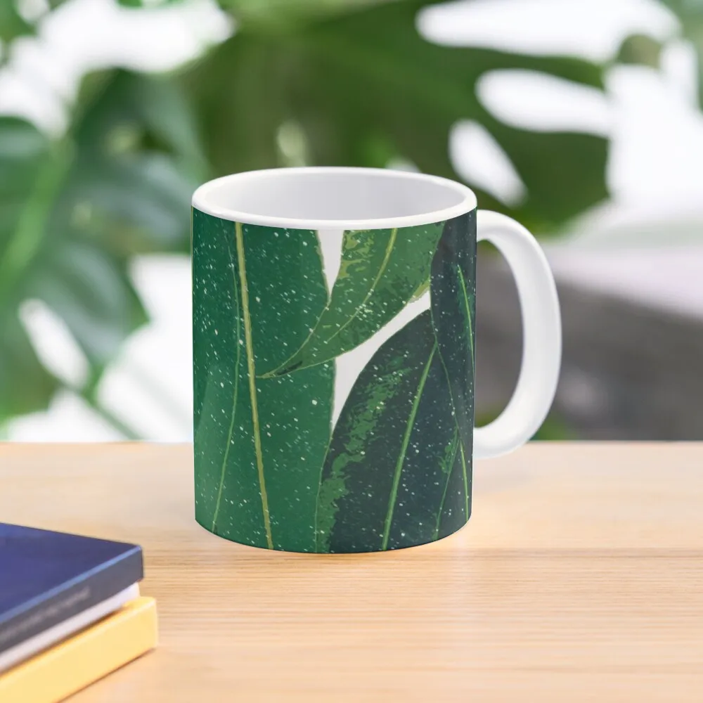 

Blue Gum Leaves Coffee Mug Thermal Cups Mixer Mug