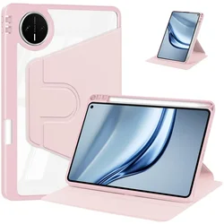 Acrylic Smart Rotation Tablet Case with Pencil Holder for MatePad Mini 8.8inch (Pink)