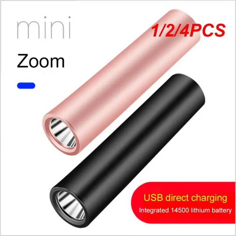 

Фонарик светодиодный Аккумуляторный с зарядкой от USB, 1/2/4 шт.