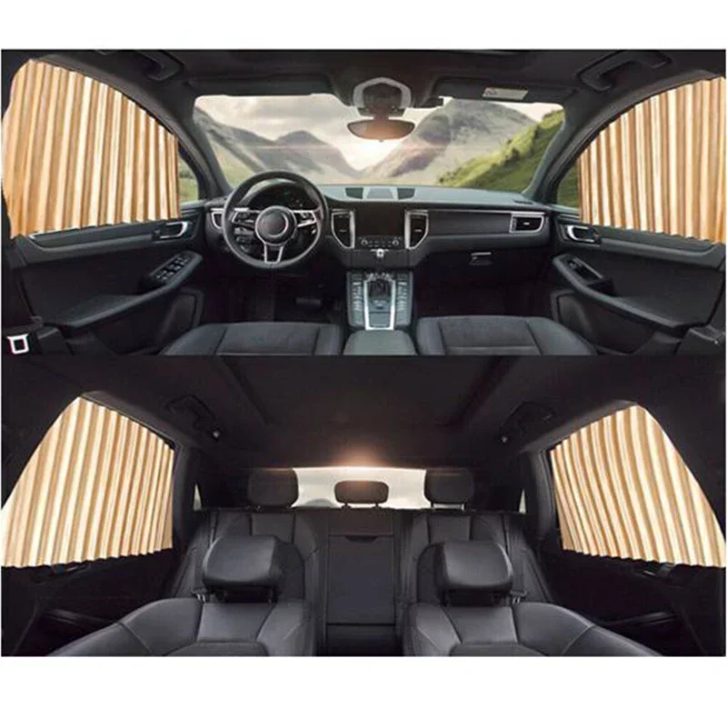 Magnetic Car Sunshade Window Curtain Auto Window Sun Shade Privacy Sun UV Protection Window Shield Car Interior Accessories