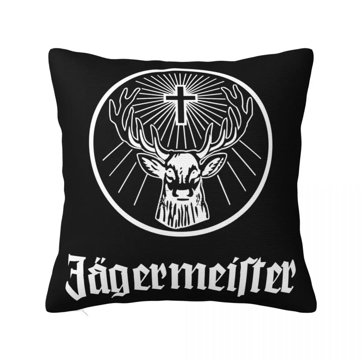 

Наволочка Jagermeister с принтом, тканевая наволочка для подушки, декоративная подушка, чехол для дома на молнии 40*40 см