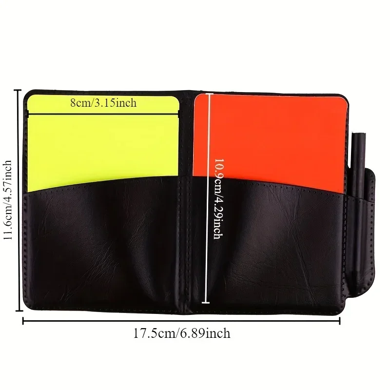 Complete 5pcs Soccer Referee Kit with Red Yellow Cards Metal Whistle Quadrilateral Flags Storage Bag soccer referee cards referee whistles referee flags