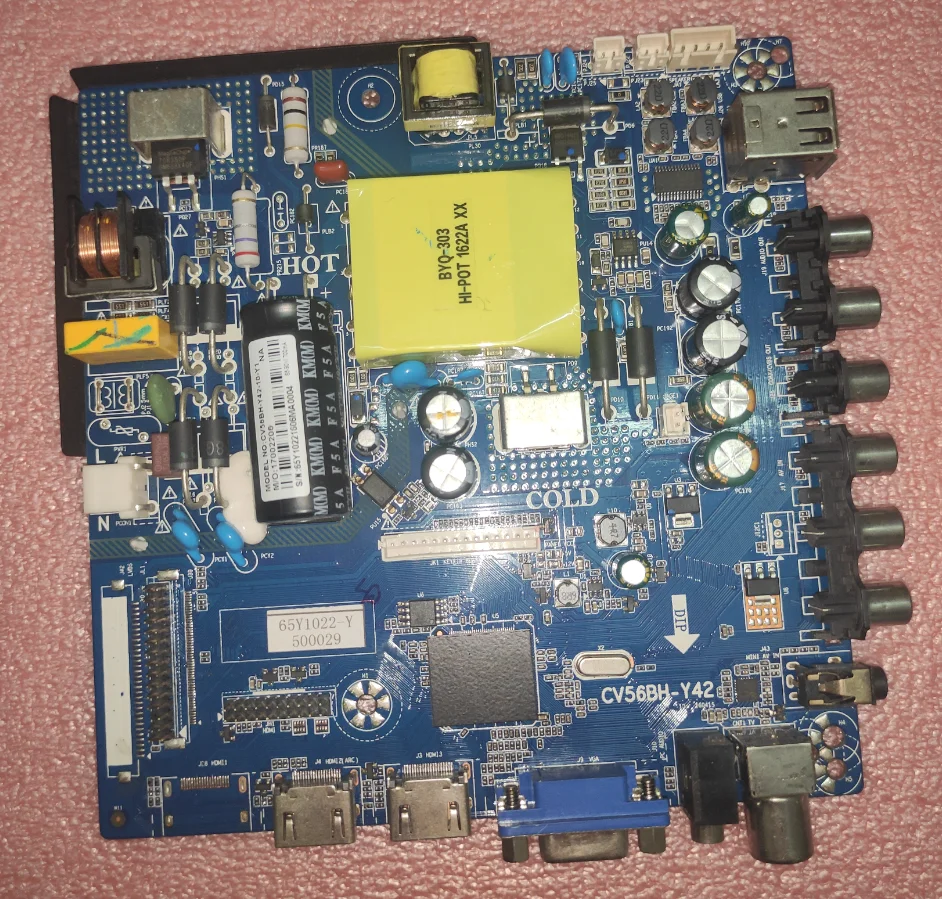 

Free shipping! cv56bh-y42 cv56bh-n42 Three in one TV motherboard working good 700ma 55--80v