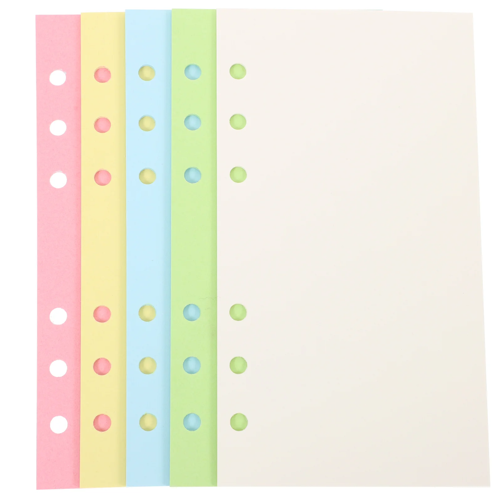 

100 Sheets 6-Hole Loose-Leaf Paper 2024 Weekly Planner Binder Notepad Refill Detachable