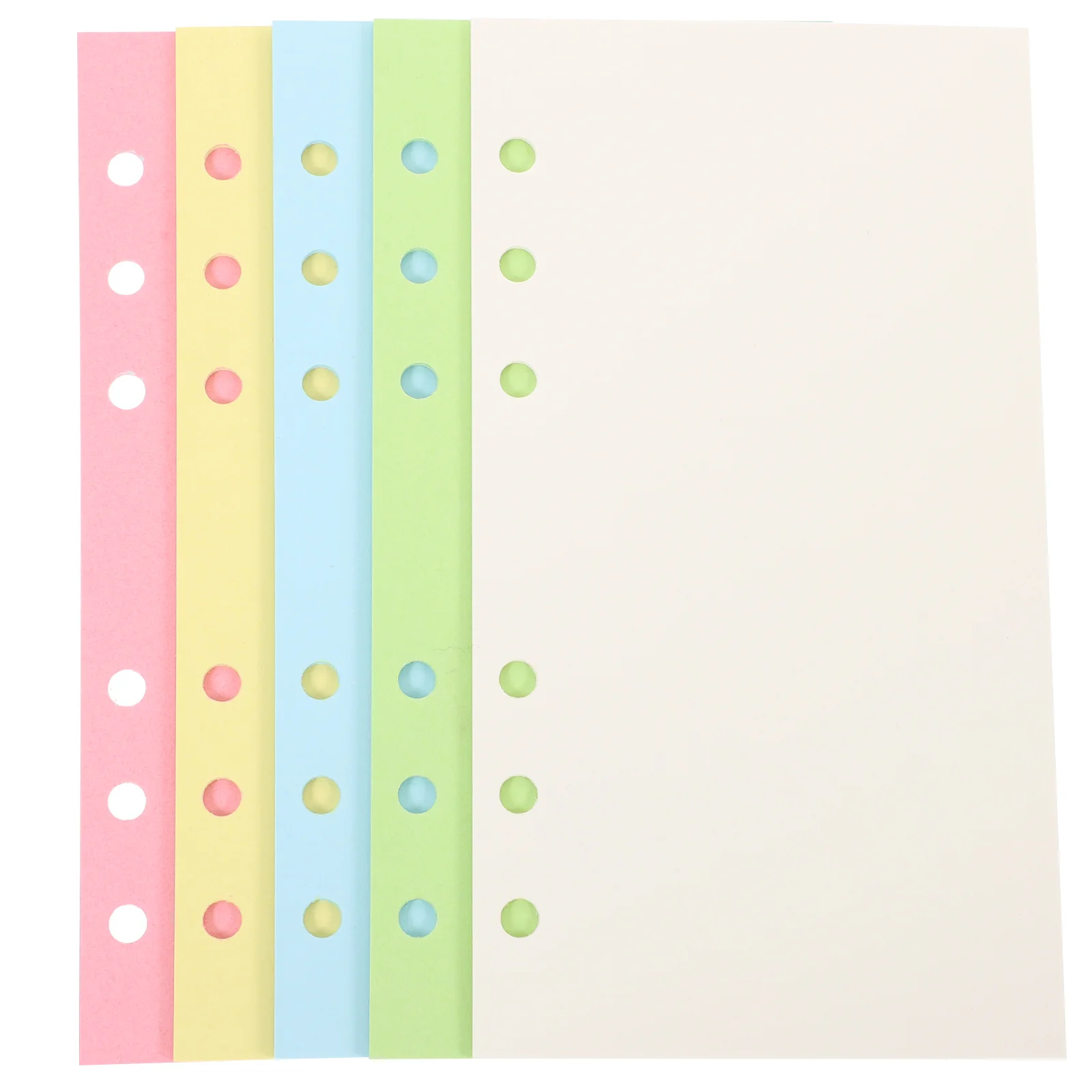 100 Sheets 6-Hole Loose-Leaf Paper 2024 Weekly Planner Binder Notepad Refill Detachable