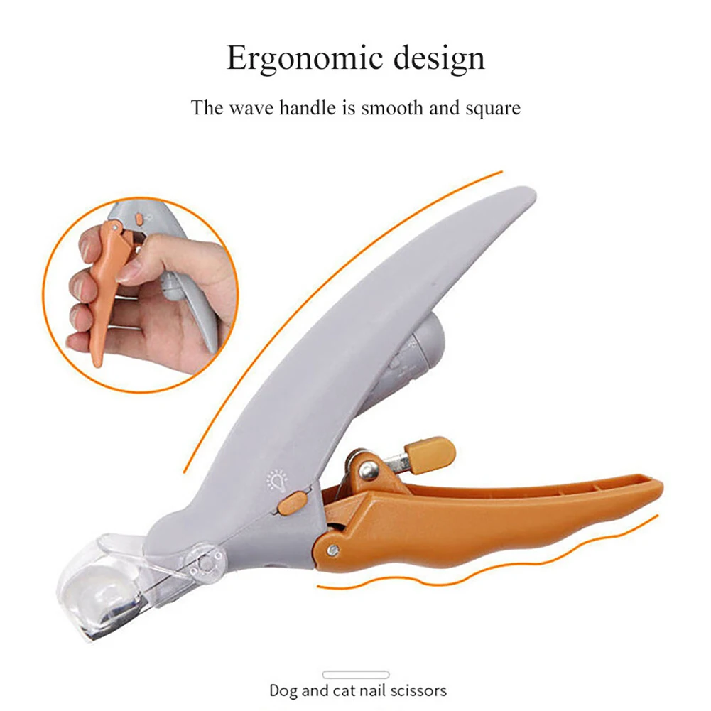Nail Trimmer with LED Light Dog Cat Pet Clipper Scissors Toe Claw Clippers 5
