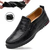 DEKABR Brand Men Genuine Leather Shoes Luxury Casual Shoes Soft Men Loafers Breathable Slip On Driving Men Shoes Plus Size 47 1
