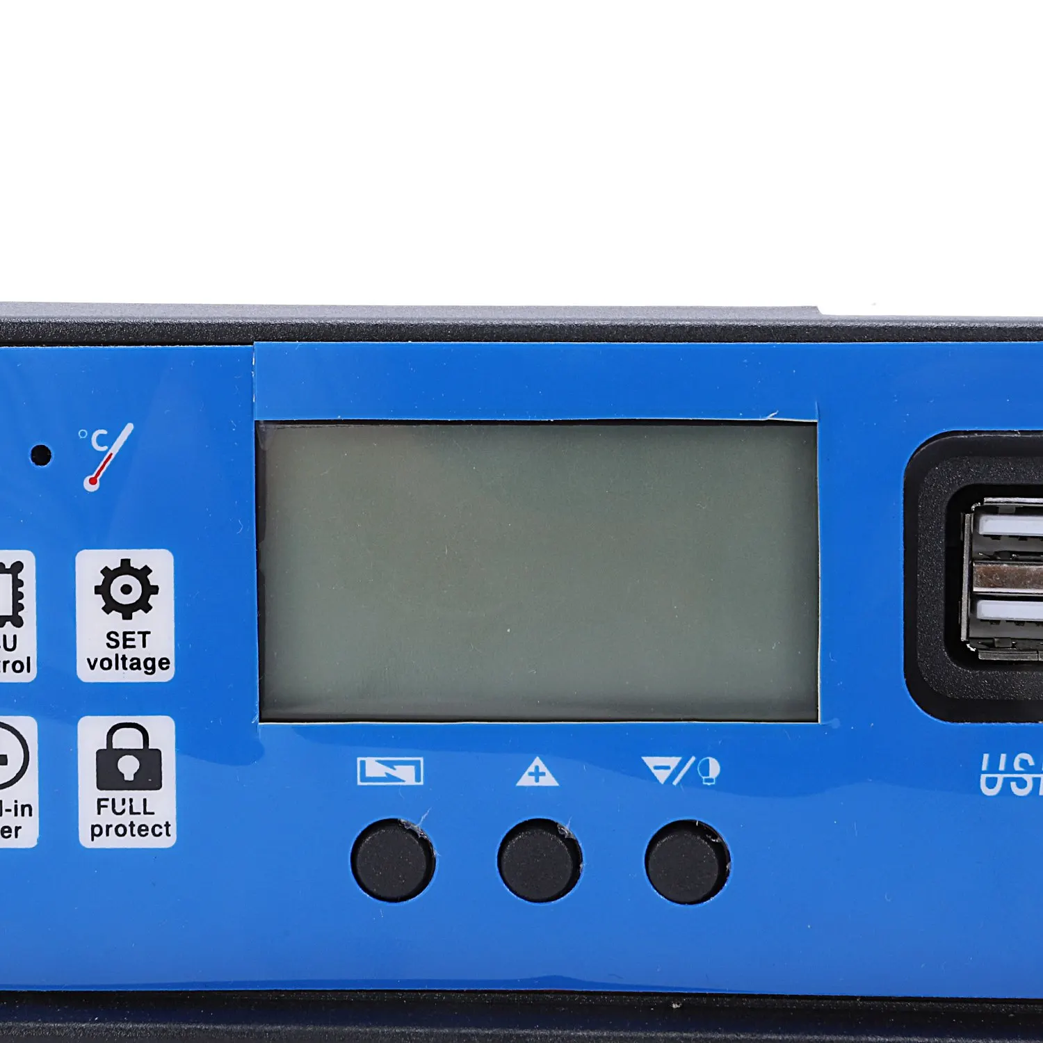 태양광 충전기 및 방전기 컨트롤러, 자동 LCD 디스플레이, PV 배터리 레귤레이터, 듀얼 USB, 5V(60A), 12V, 24V
