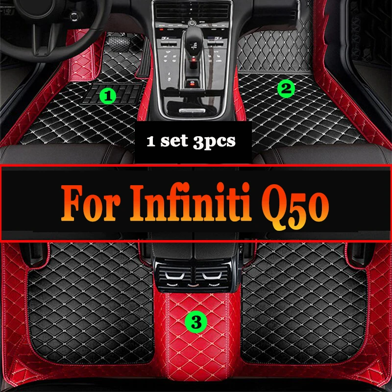

Car Floor Mats For Infiniti Q50 2014 2015 Carpets Waterproof Custom Interior Accessories Foot Rugs Auto Protect Pedals Pads