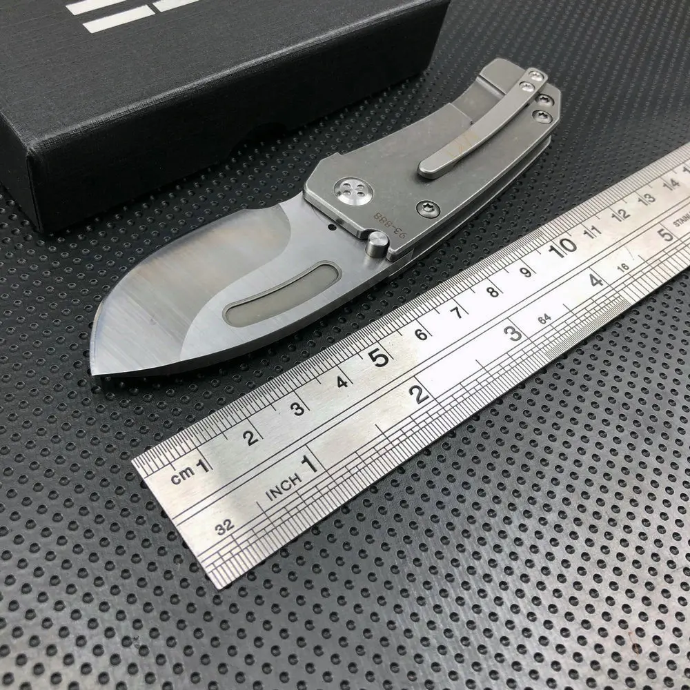 Trskt MKT Medford Folding Knife,D2 Blade Tactical Pocket Knives,Survival Camping Knife Outdoor Sharp Knives,Steel Handle 2