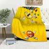 M&M's M and Ms Double Bed Blankets & Throws Fluffy Soft Blankets for Winter Child Blanket Decorative Sofa Blanket Furry Throw 1