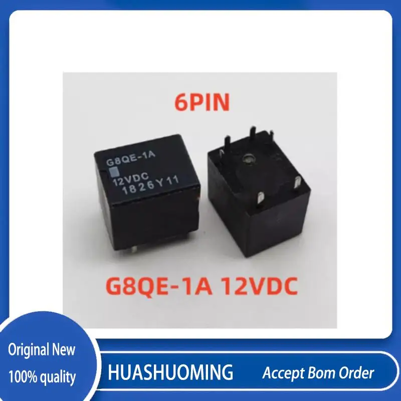 

5Pcs/LOT G8QE-1A 12VDC 6PIN
