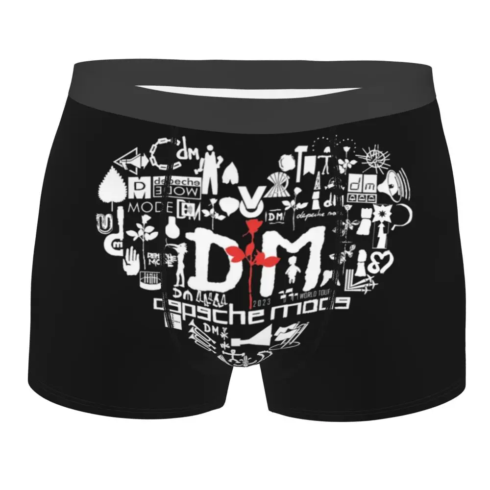 Custom Electronic Rock Depeche Cool Mode Boxers Shorts Men Briefs Underwear Cool Underpants
