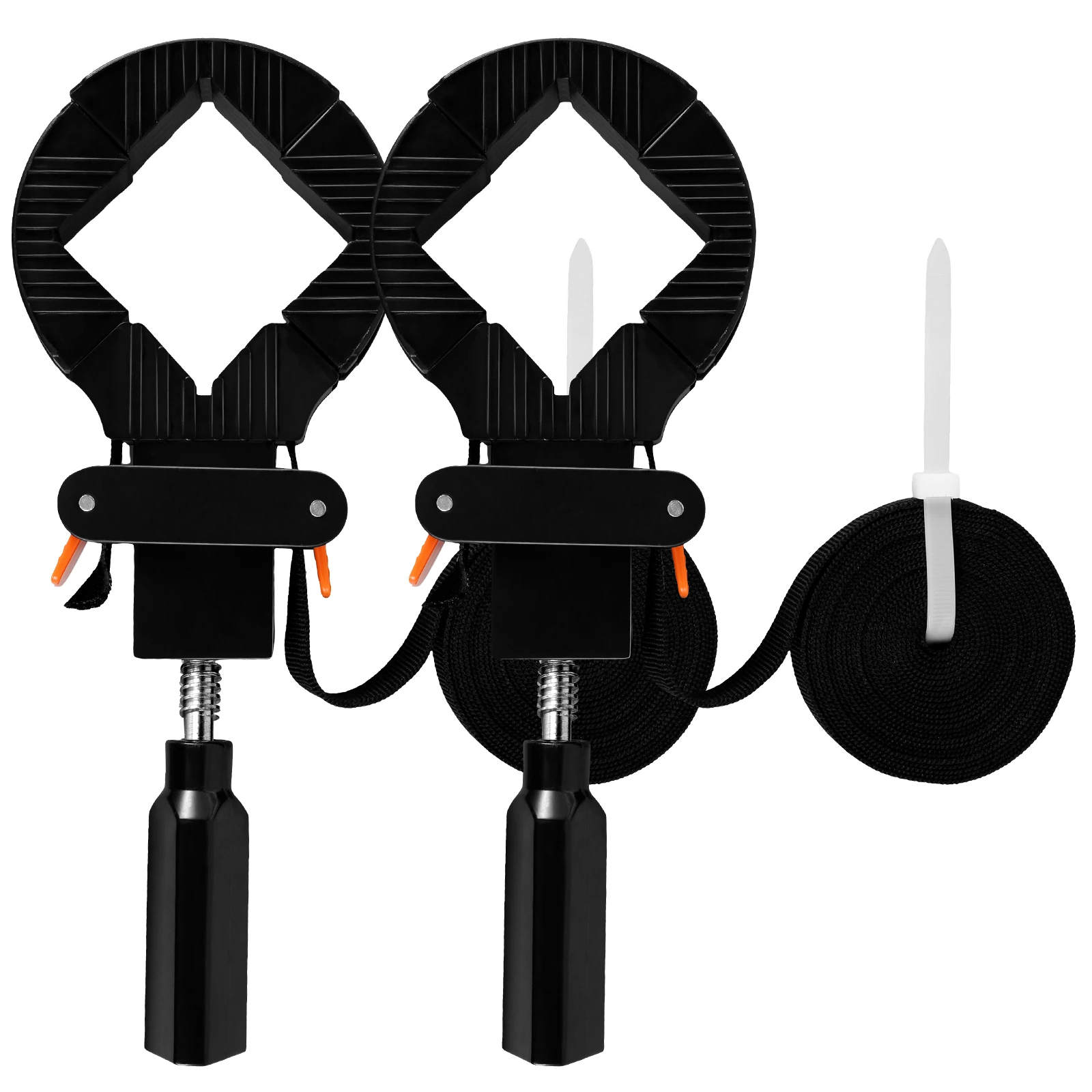 

2Pcs Strap Clamp 4m/13FT Multifunctional Band Clamps Portable Picture Frame Clamping Strap Adjustable Belt Clamp Reusable