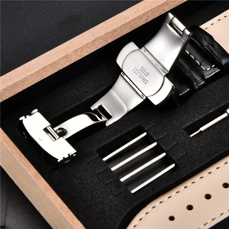 Premium Genuine Leather Watch Band Strap - Multiple Sizes Available